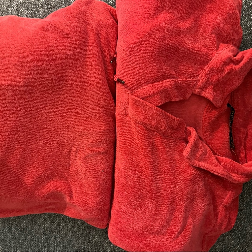 Polo men, terry cloth short and shirt set (XXL). Salmon color. Great shape